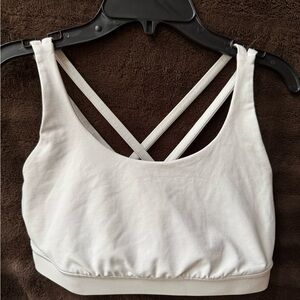 Lululemon Energy Bra White Strappy Sports Bra 6